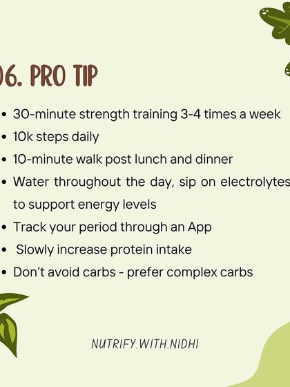 Here are my pro tips for losing your first 5kg with PCOS. Focus on 30 minutes of strength training, 10k steps daily, a post-meal walk, and tracking your cycle. Small, consistent habits lead to big results.