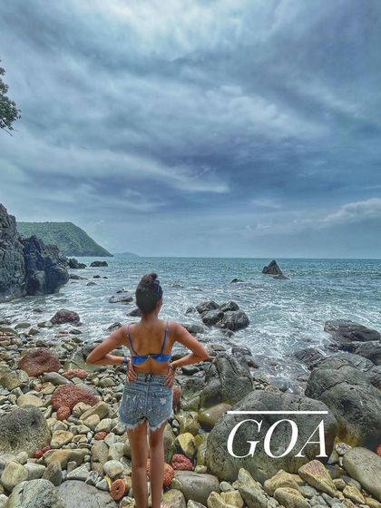 Standing on the rocky shores of Goa. Our trips cover both the popular and the hidden gems of India's favorite beach destination.