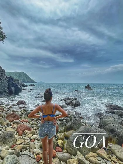 Standing on the rocky shores of Goa. Our trips cover both the popular and the hidden gems of India's favorite beach destination.