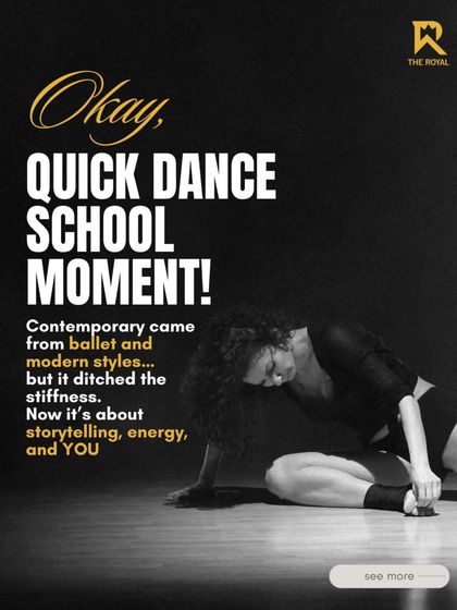 A quick dance school moment explaining the origins of contemporary dance.