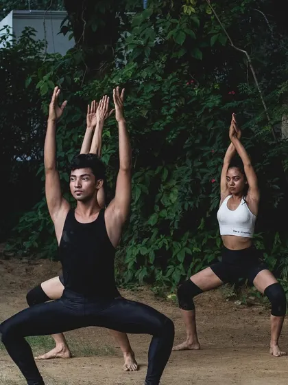 More from our outdoor performance at Zorba the Buddha. Dancing in nature brings a different kind of organic energy to the movement.