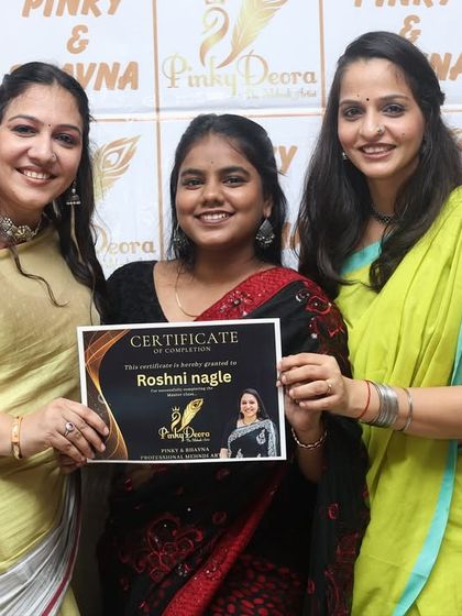 A personal moment of achievement. I make sure to connect with every student, and awarding this certificate to Roshel was a moment of shared joy, marking the successful completion of her masterclass training.