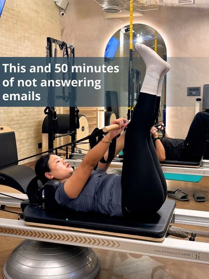 This is your 50 minutes of not answering emails. Time on the Reformer is dedicated self care, strengthening your body while clearing your mind.