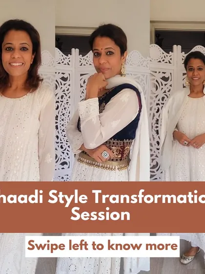 Announcing my one-on-one exclusive styling course for the shaadi season. Let's work together to create your perfect look.