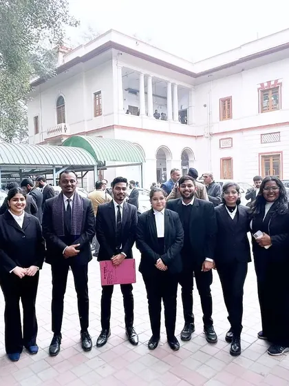 Work is worship. A picture with my team, the people who help me serve justice every day.