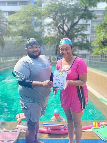 We are proud to spotlight another student who has soared to new heights in our swimming program. Her progress is a result of her dedication and our expert coaching.