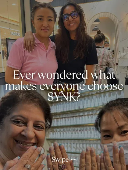 What makes clients choose SYNK? This image collage shows the answer: the happy faces and personal connections I build with everyone who walks through my doors.