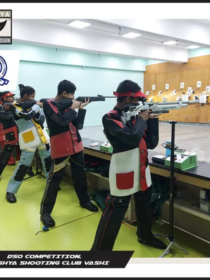 Young shooters in action during a DSO competition held at my Vashi range. Hosting such events provides my athletes with valuable competitive experience in a familiar environment.