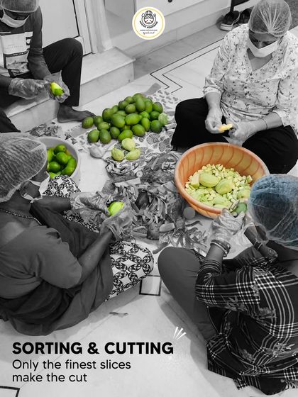 Our team carefully sorts and cuts only the finest slices of mango. It's a labor of love, ensuring every piece in your jar is perfect.