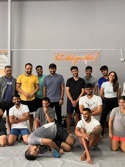 All smiles and some funny faces from the crew after crushing a Sunday workout.