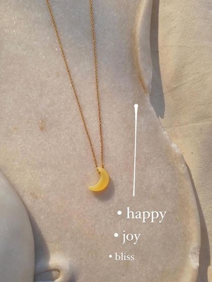 The Yellow Opal Luna Pendant is a stone for relationships and creativity, designed to bring happiness, joy, and bliss.
