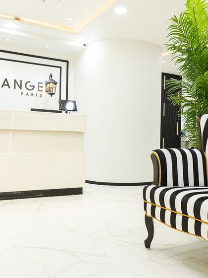 The first impression of luxury at our Kemps Corner salon. Our reception area, with its chic decor and welcoming ambiance, sets the tone for the premium pampering experience that awaits you.