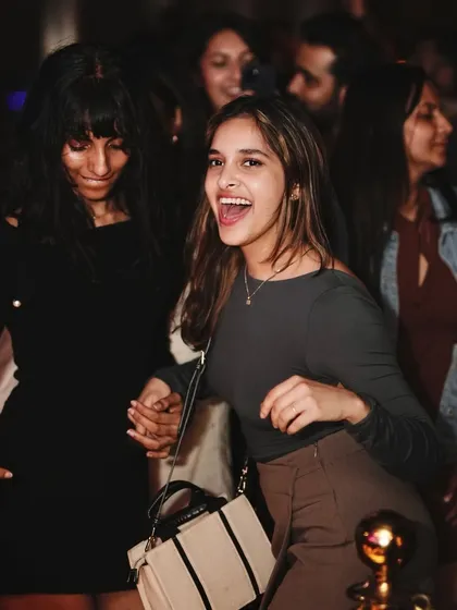 Pure happiness on the dance floor at Kaze.
