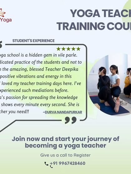 "Asan yoga school is a hidden gem." A wonderful testimonial from Durva Nandapurkar about the positive vibrations, dedicated practice, and passionate teaching she experienced during her training.