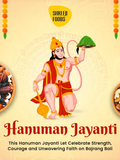 This Hanuman Jayanti, celebrate strength and faith with a handful of my energy-boosting dry fruits. A divine and healthy treat.