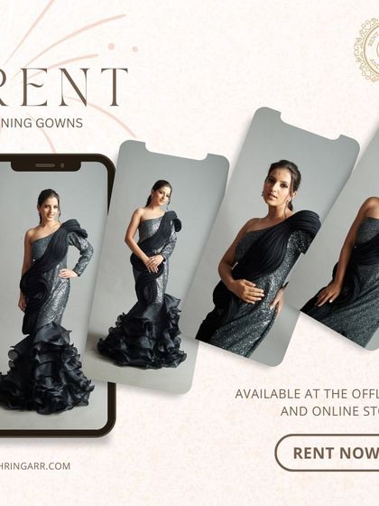 My collection of evening gowns is available to browse and rent both online and in my store. Find your perfect look for any special occasion.