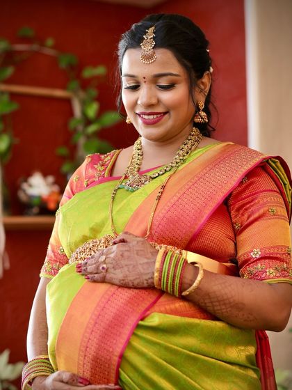 Makeover by Pragna Gangadhar - Event & Party Makeup Radiant Baby Shower Makeup photo 16