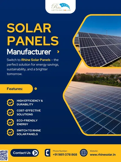 As a solar panel manufacturer, I offer a perfect solution for energy savings, sustainability, and a brighter tomorrow. My features include high efficiency, cost-effective solutions, and eco-friendly energy.