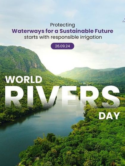 On World Rivers Day, we reaffirm our commitment to responsible irrigation. Protecting our waterways starts with sustainable water management, and our solutions are designed to conserve this precious resource.