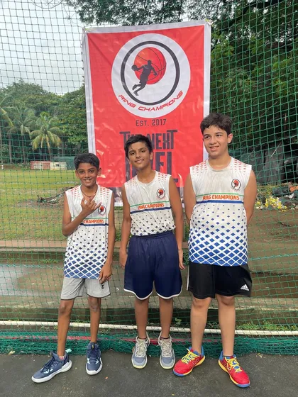 One of the talented teams participating in our 3x3 basketball tournament. We welcome teams of all ages to compete and showcase their skills.