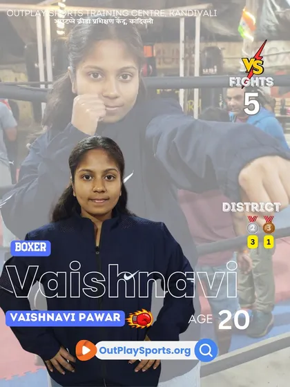 Vaishnavi Pawar, a determined district-level medalist. Her journey is about power, passion, and perseverance.
