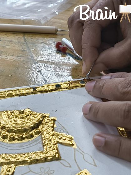 BrainArt Studio - Adult Art & Craft Workshops Tanjore Painting: The Royal Art photo 31