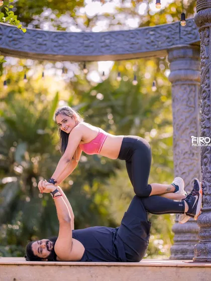 Your pre-wedding shoot can be anything you want it to be. This couple wanted to include their passion for fitness, so we created a fun, dynamic series of photos showing their strength as a team.