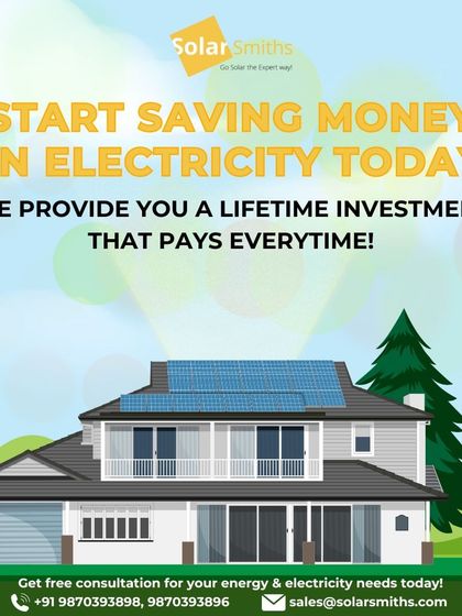 Start saving money on electricity today. I provide you with a lifetime investment that pays you back every single time the sun shines.
