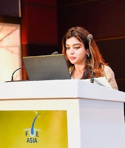 Presenting my research and clinical experience at the FUE ASIA 2023 international workshop. This is part of my commitment to continuous learning and contribution.