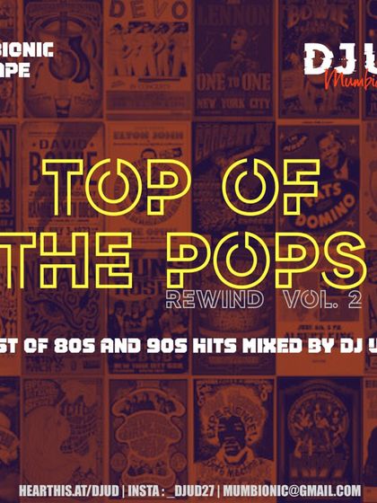 The cover for "Top of the Pops Rewind Vol. 2." I love digging through classic hits to create these nostalgic, feel-good sets.