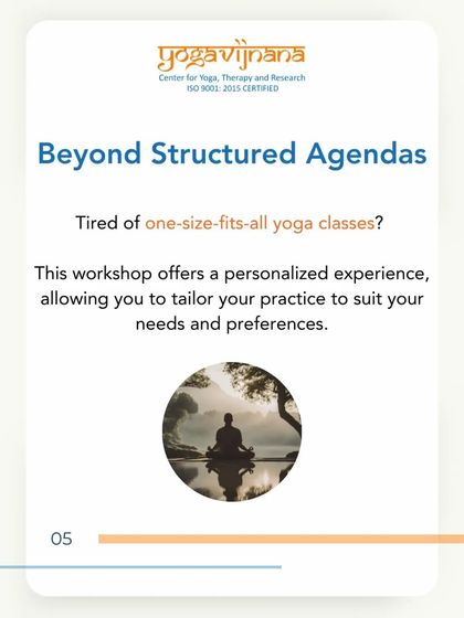 Yogavijnana - Specialized Yoga Workshops The Awakening Immersion: A Deeper Journey photo 5