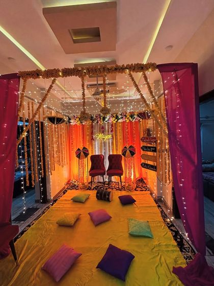The Trendy Party - Wedding & Pre-Wedding Event Decoration Vibrant Haldi & Mehendi Setups photo 25