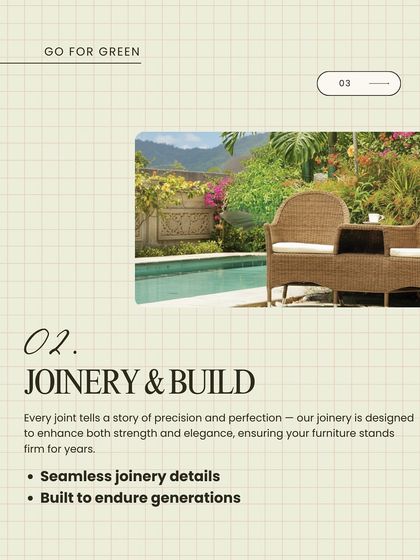 Every joint tells a story of precision and perfection. Our joinery is designed to enhance both strength and elegance, with seamless details that ensure your furniture stands firm for generations.