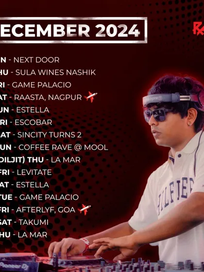 December was crazy with 15 gigs in 31 days to close out the year. If you partied with me in 2024, get ready, because we're going even bigger.