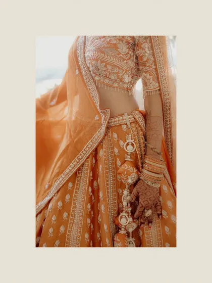 A duplicate of the beautiful lehenga detail shot, because some details are too good not to show twice.