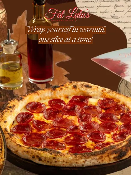 Wrap yourself in warmth, one slice at a time. This pepperoni pizza is the perfect comfort food for a chilly evening.