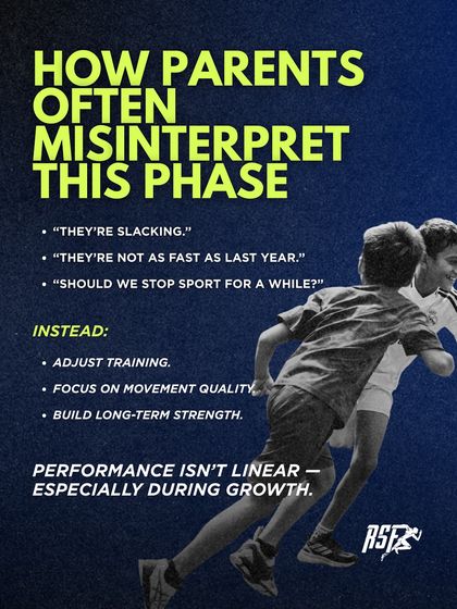 Parents often misinterpret this phase as slacking. Instead of stopping sports, the solution is to adjust training, focus on movement quality, and build long-term strength. Performance is not always linear.