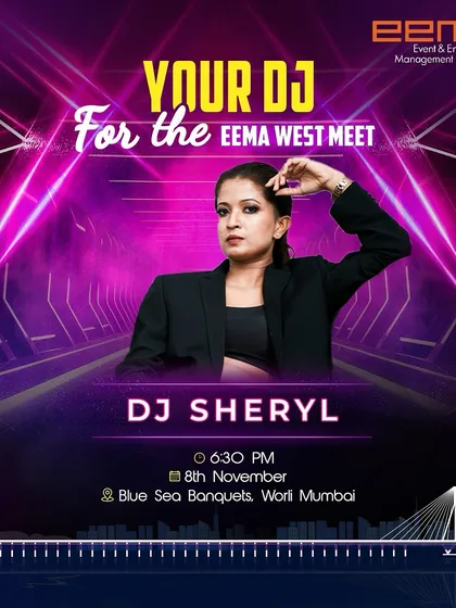 Thrilled to be the DJ for the EEMA West Meet in Mumbai. Performing for the top event and entertainment management professionals is always a privilege.