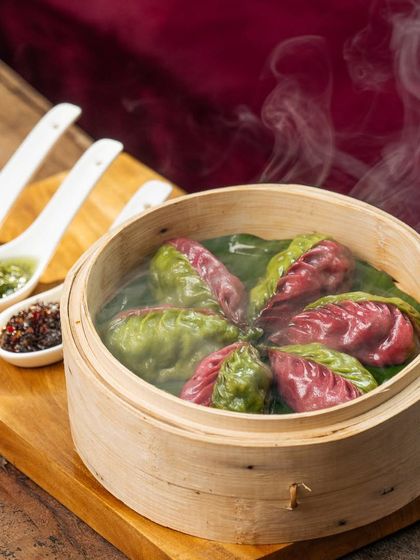 Whether you crave the cheesy goodness of pizza, the delicate artistry of sushi, or a delightful bite of dim sum, we have it all. This steaming basket of Mona Lisa dumplings is ready to be savored.