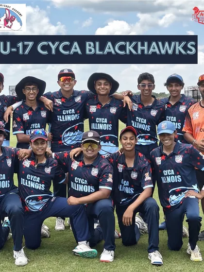 The U-17 CYCA Blackhawks, coached by our Head Coach Subbu, highlighting our leadership in the partnership.
