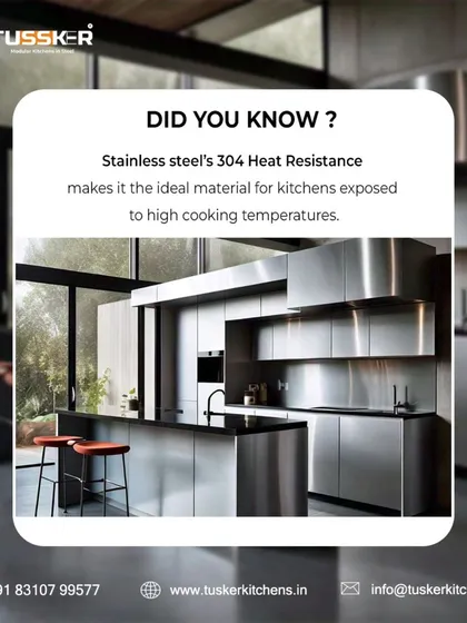 Did you know that the heat resistance of SS 304 stainless steel makes it the ideal material for kitchens? It can easily withstand the high temperatures of Indian cooking without getting damaged or releasing harmful substances.