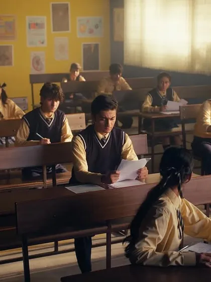 A typical classroom scene from the Flipkart ad. I styled the students and teachers in realistic school uniforms and everyday wear to set the stage for the humorous twist.