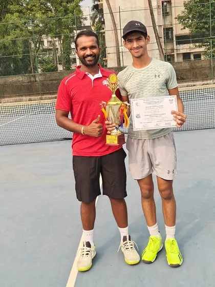 Another great result for Dhruv Sehgal, securing the Doubles Runners-up trophy at the Under 14 All India National Series. This shows his proficiency in both formats of the game.