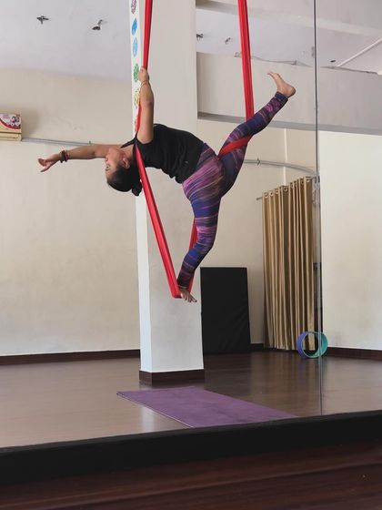 Creating different shapes in the air is a form of self-expression. The hammock becomes a canvas, and our bodies create the art.