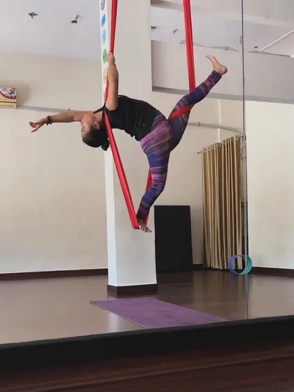 Creating different shapes in the air is a form of self-expression. The hammock becomes a canvas, and our bodies create the art.