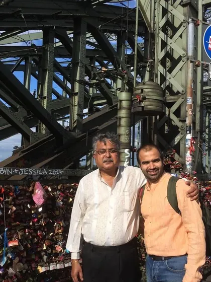 A cherished memory with my Guru, Late Shri Arup Banerjee, in Germany. He was not just a teacher but a mentor and a guide.