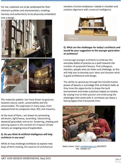 (Duplicate of 35) A snippet from my interview discussing the importance of mentorship and the transformative power of beauty that architects have the privilege to wield.