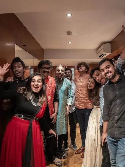 A backstage blast with the 'VARI' tour family at Windmills in Bangalore. The fun and camaraderie we have off-stage translates directly to our energy on-stage.