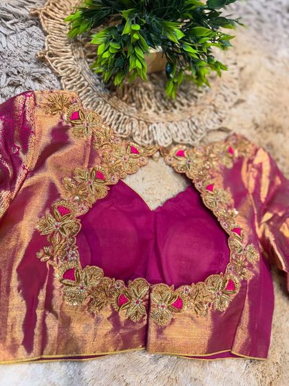 Chaithu Gowda - Custom Designer Ethnic Wear Custom Embroidered Blouses photo 18
