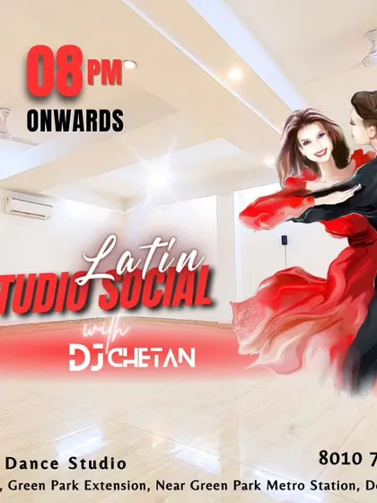 Mark your calendar for our next Latin Studio Social. It's a fantastic opportunity to practice your Salsa, Bachata, and Kizomba in a real party setting right here at our Green Park studio.
